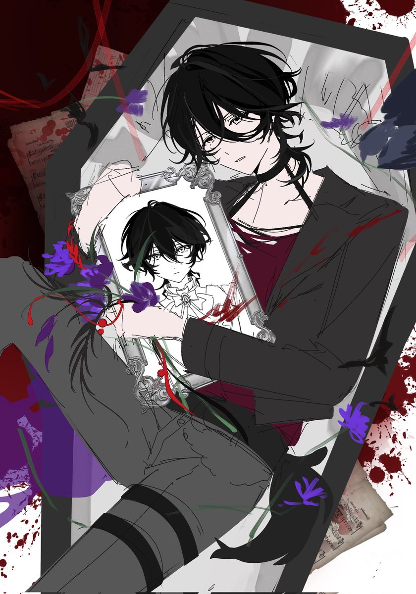 bailuan3's tweet photo. 未完成的、画到一半发烧了😷…… https://t.co/ZaAF14Zv0i