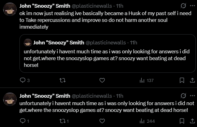 ILovePdxLaunch's tweet photo. There is this constant loop of louie johns trying to justify himself saying that it's "improving" whilst being dogged on, everyone tells you to leave the internet so leave https://t.co/4GiNh6Szww