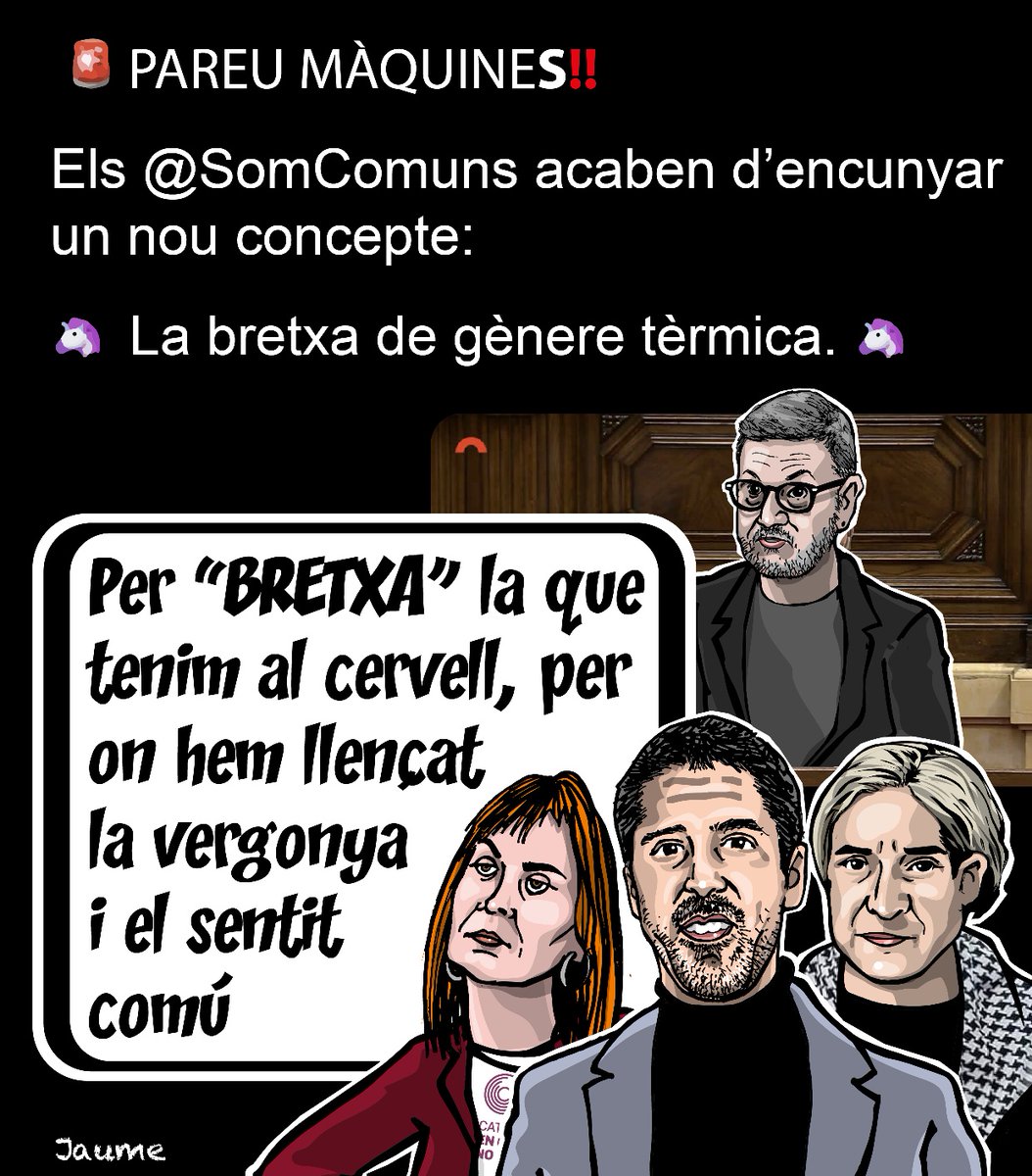 jm_clavero's tweet photo. Els Comuns són mestres de la xerrameca amb la finalitat d'entabanar la gent perquè no se n'adoni que pacten amb qualsevol (extrema dreta francesa, PP, 155) a canvi de poder.
Com diu @BogunaJaime la bretxa la tenen al cervell https://t.co/QtijdmlE8D