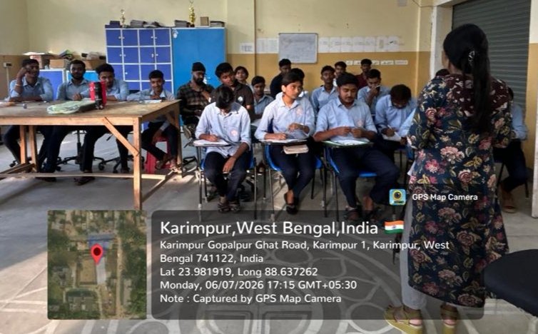 ItiKarimpur's tweet photo. 🎓 আজ থেকে Karimpur-I Government ITI-এর প্রথম বর্ষের ফাইনাল প্র্যাকটিক্যাল পরীক্ষা শুরু হলো।🛠️📚
সকলের পরীক্ষা সুন্দর, সফল ও ফলপ্রসূ হোক।💐
#KarimpurGovernmentITI #PracticalExam2026 #ITI #SkillDevelopment #FutureReady https://t.co/75ltslQmjP