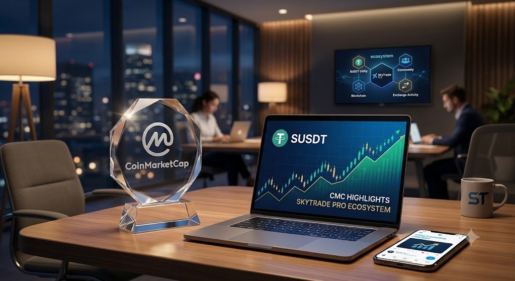 Samil_507's tweet photo. The spotlight is on us! 🚀 Even CoinMarketCap knows we aren't just building a token we are building a complete Web3 ecosystem. From $SUSDT utility to strong community backing, we move forward step by step. #SkyTradePro #SUSDT #Crypto
ca: 0x1f891D25A386e6F67ead37d9BFAf5C444213a134 https://t.co/GpKnrQchyJ