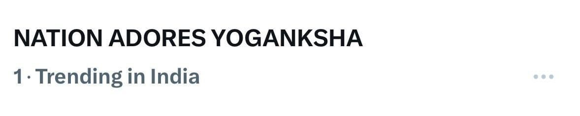 yogankshaOFC's tweet photo. We are trending at 1!

They are so loved, so cherished, and so incredibly deserving of every bit of it.

NATION ADORES YOGANKSHA https://t.co/Lh1q03zTsZ