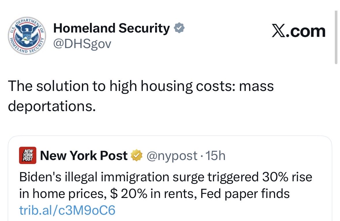 BreannaMorello's tweet photo. 🚨GOOD NEWS🚨

The person running the Department of Homeland Security’s X account gets it!!

Just need them to have a chat with MarkWanye Mullin! https://t.co/1KVfaGno4s