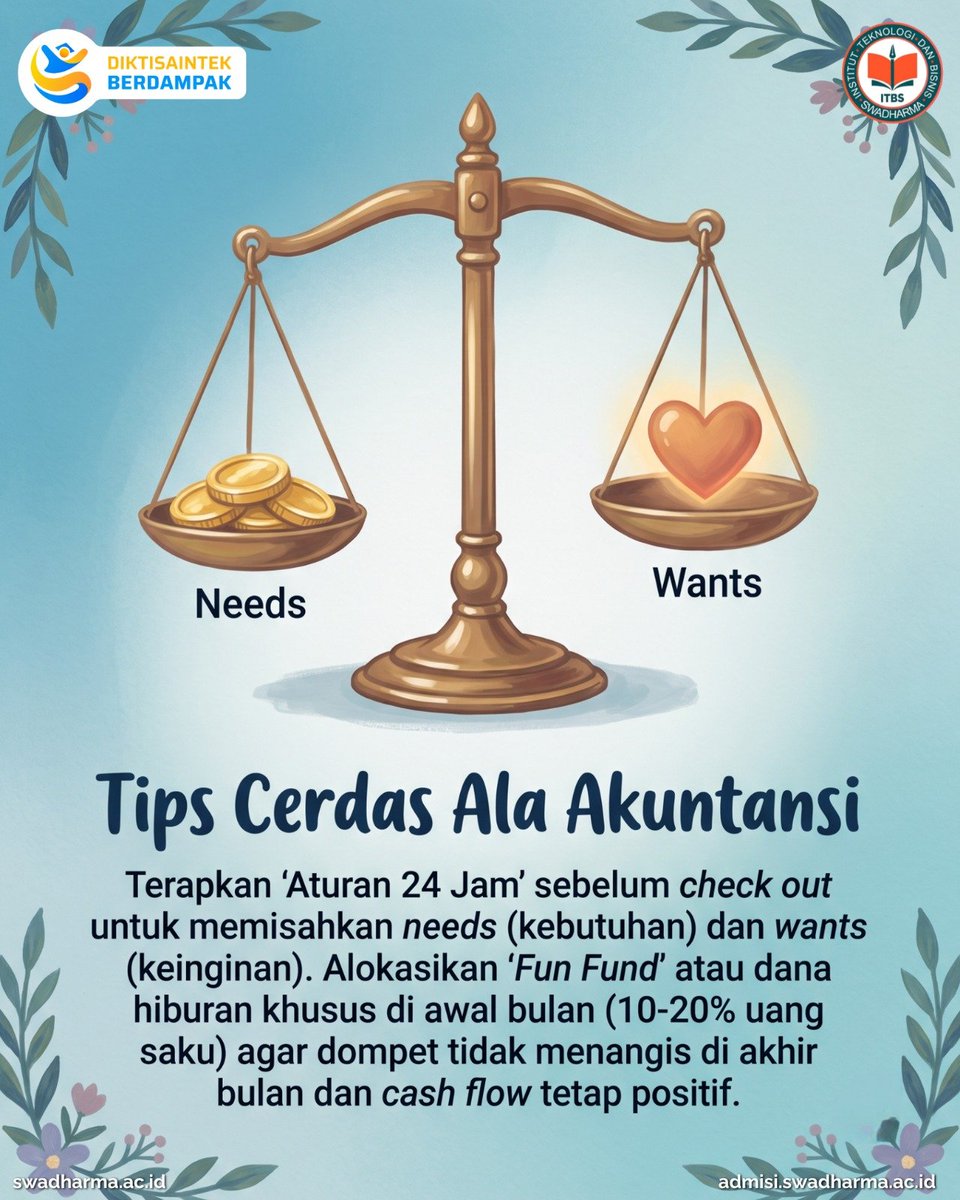 itb_swadharma's tweet photo. Lagi stres nugas malah pelariannya ke keranjang belanja? Hati-hati terjebak doom spending yang cuma kasih bahagia sesaat! Yuk, jadi generasi melek finansial di ITB Swadharma

Daftar sekarang di https://t.co/cLedl1huS2

#DoomSpending #CerdasFinansial #ITBSwadharma https://t.co/ggJtSDLW30