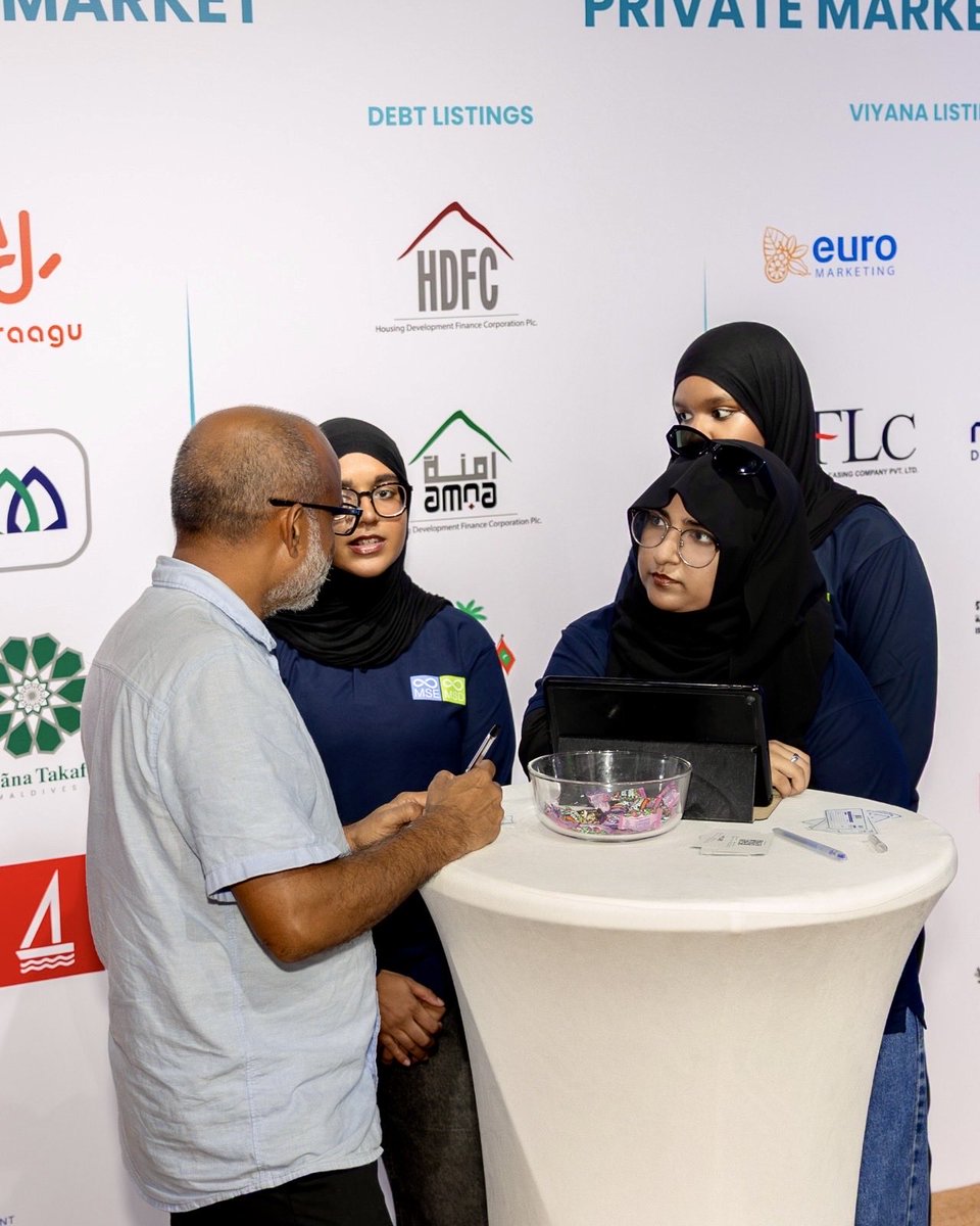 StockExchangeMV's tweet photo. Moments from Day 1 at the Maldives Financial Expo 2026!
A great start to two days with insightful discussions, meaningful connections and opportunities to explore the future of finance.
#MaldivesFinancialExpo2026 #MSE #MSD https://t.co/uhA3pCVYsb