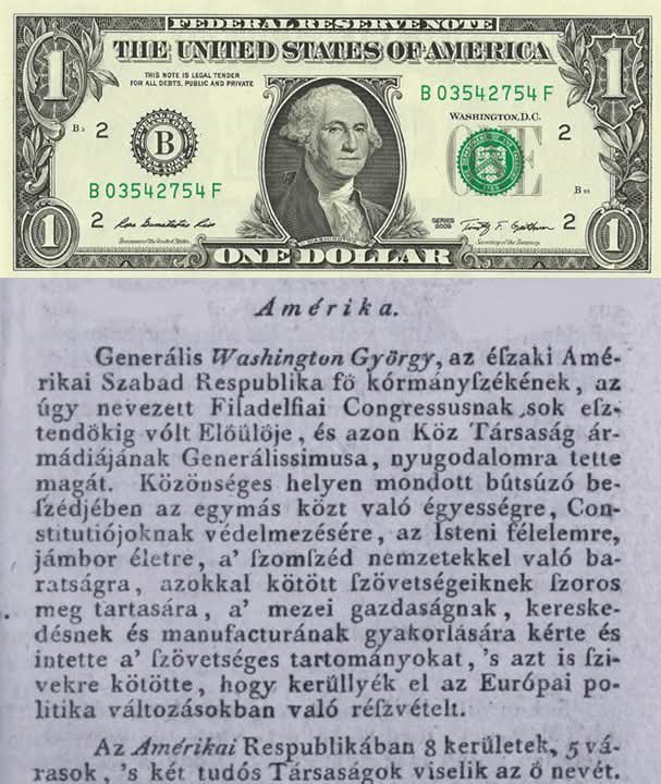 AnjouDrainer's tweet photo. Hungarian news adress about George Washington's farewell speech. Refers to the US as the "Northern American Free Respublica" which is just so much better sounding than "United States" they should switch to using that. https://t.co/4l8cXpxgz0
