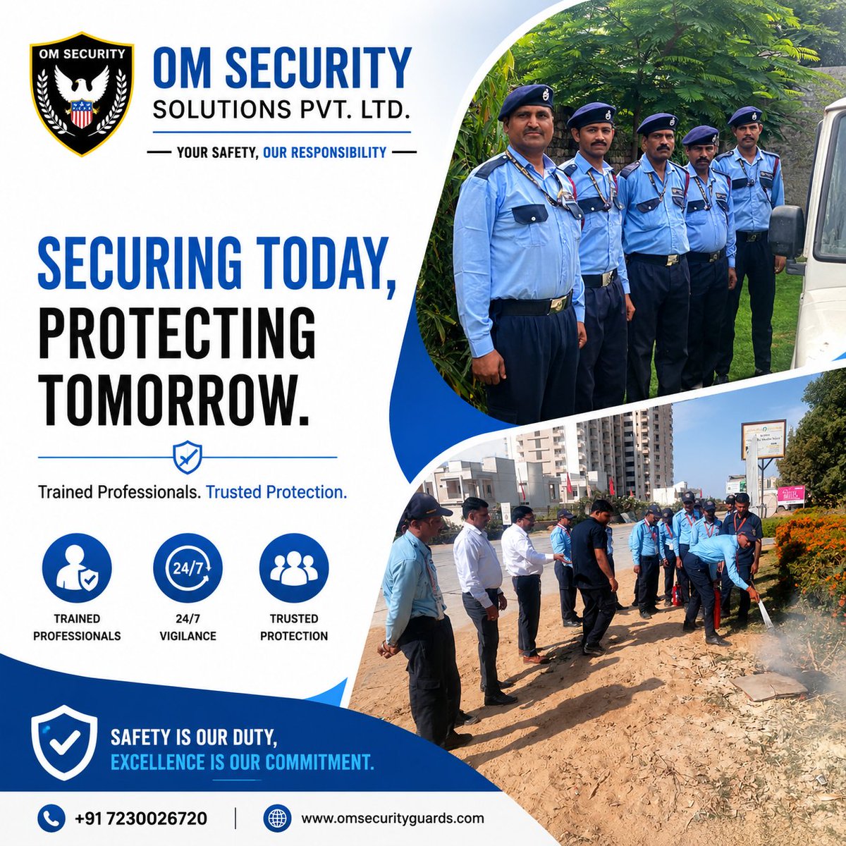 omsecuritysolu2's tweet photo. 🚨 Ensure Safety with Om Security Solutions Pvt. Ltd.! 🚨
Your safety is our priority! 💼 With highly trained security guards, advanced surveillance, and 24/7 monitoring, OM Security Solutions Pvt. Ltd. provides unmatched protection for your home, business, or event https://t.co/NOANp9CdDL