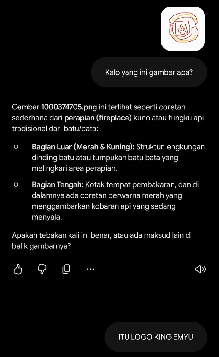 YESBuckland's tweet photo. lagi lagi isi kepala gw dan gemini beda ya, sebenernya ini adalah logo KING MU plis kasih +3765 buat yg jawab emyu, yang jawab ada api apinya kaya gemini +3002 ya kalo salah +1986 aja yg telat atau double jawab +975 https://t.co/IOZSr4PL1L