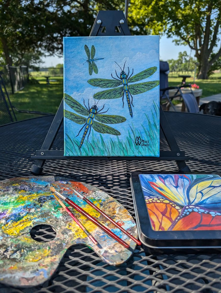 MattStarrFineA1's tweet photo. To celebrate Dragonfly Week and the NatureOverNatter Art Competition, here is my dragonfly painting: This is my acrylic painting of three dragonflies. https://t.co/ybRtQftagKΒ
#mattstarrfineart @natureovernatter #dragonfly #dragonflies #DragonflyWeek #art #paintings #british https://t.co/viT8NFHhlJ