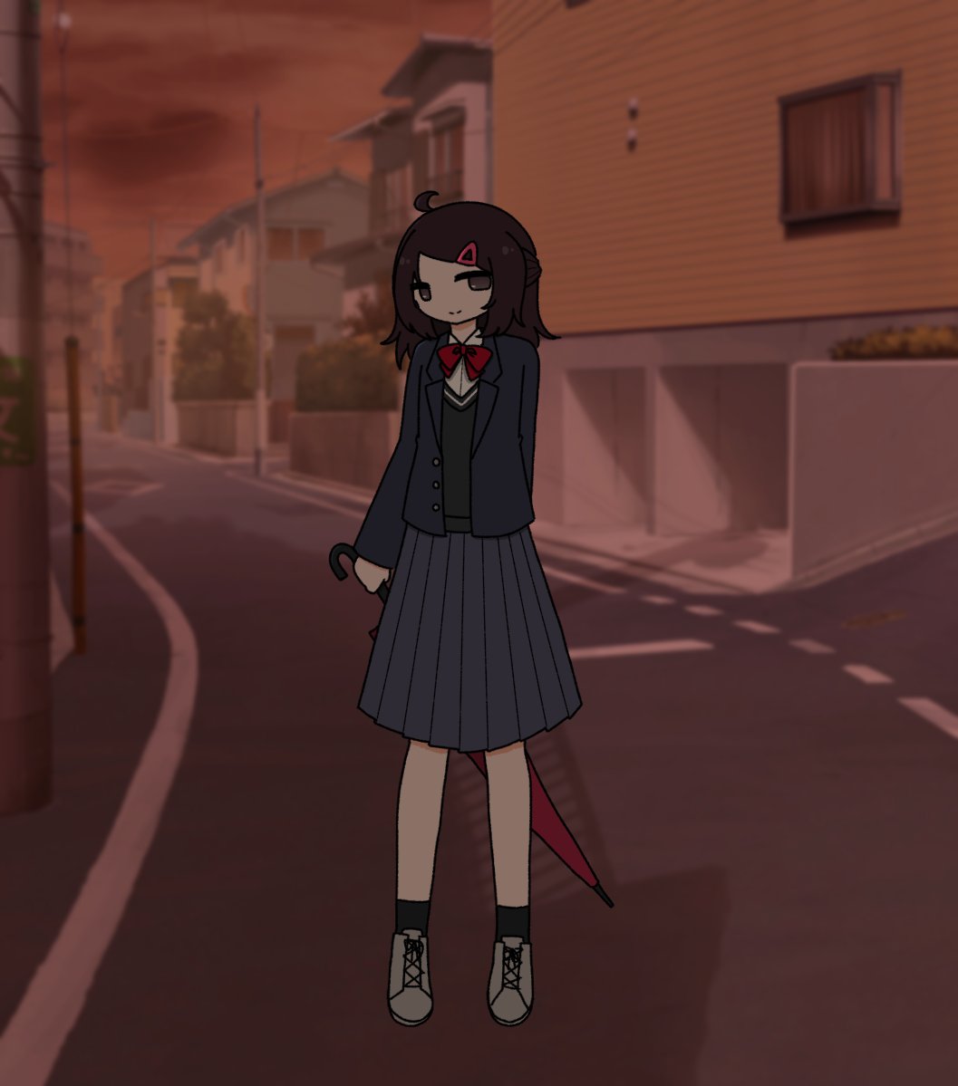 saino_OC's tweet photo. OC

「夕雨」
夕暮れ時、一人きりの帰り道でだけ会える、不思議な子 https://t.co/HNKZ9FFtVY