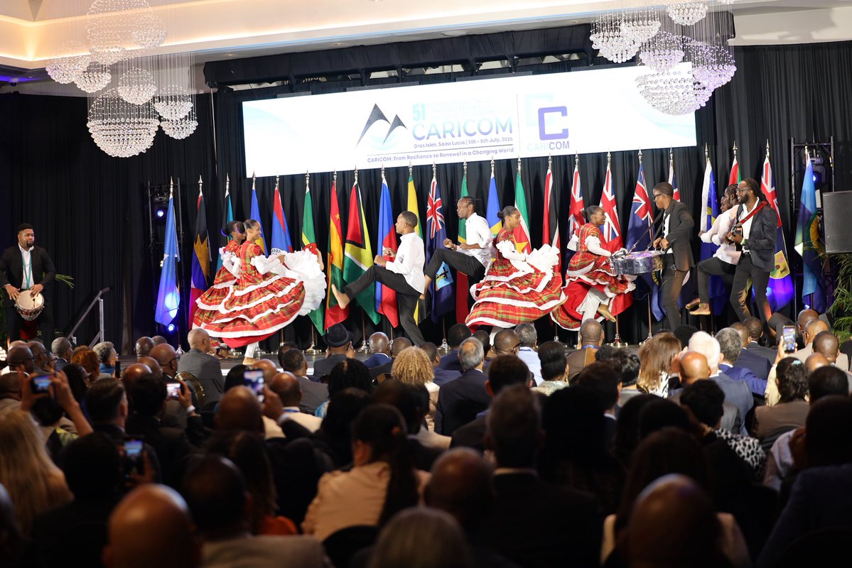 AndrewHolnessJM's tweet photo. I joined my fellow Heads of Government for the Opening Ceremony of the 51st Regular Meeting of the Conference of Heads of Government of CARICOM.

This meeting provides an important opportunity for regional leaders to engage in meaningful discussions on the issues that affect the lives of our people.

Over the coming days, I will participate in discussions aimed at advancing shared priorities and ensuring that the decisions we make deliver tangible benefits for the people of Jamaica and the wider Caribbean.

The work we undertake together has lasting significance for our region, and I remain committed to ensuring that Jamaica continues to play a constructive role in shaping our shared future.