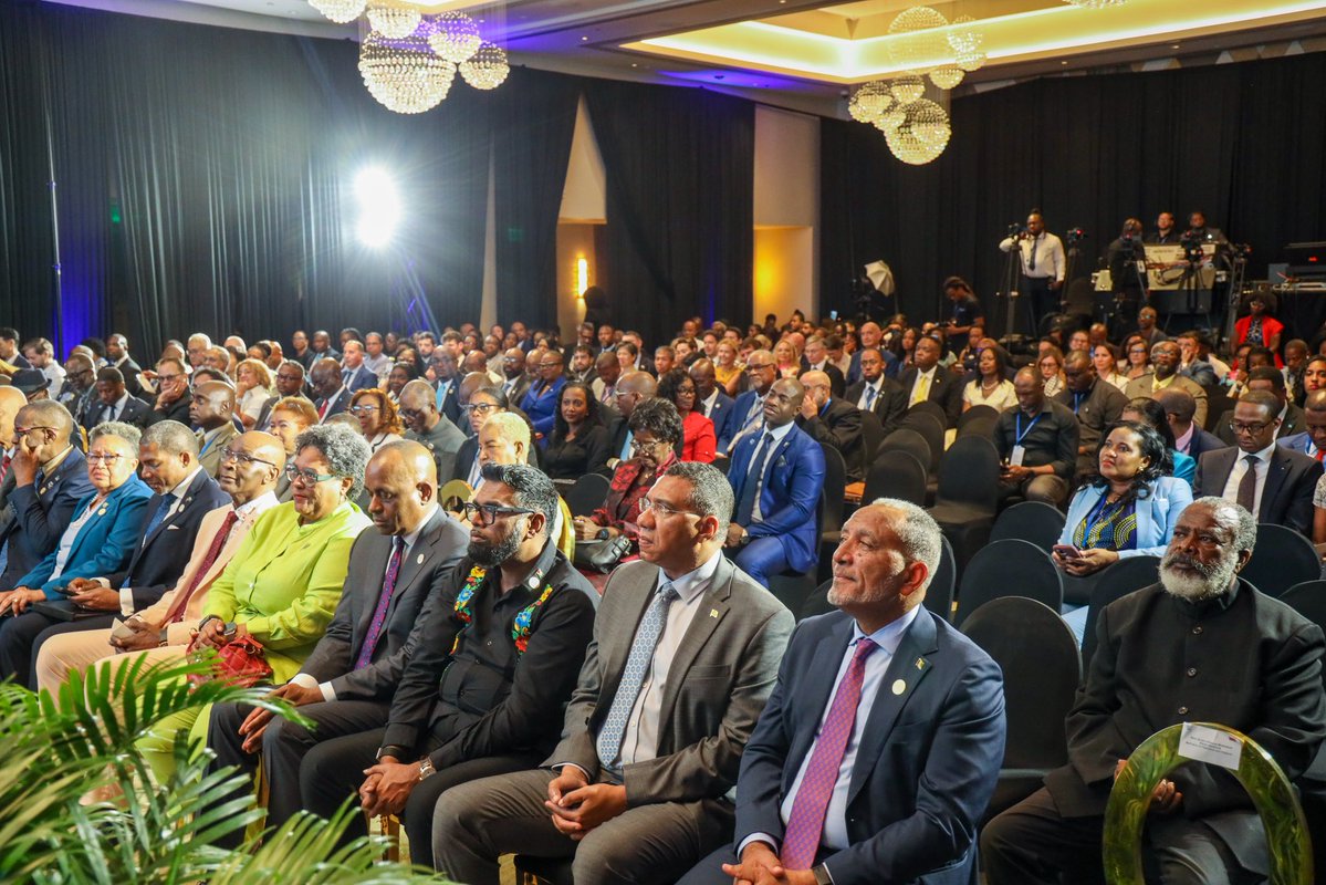 AndrewHolnessJM's tweet photo. I joined my fellow Heads of Government for the Opening Ceremony of the 51st Regular Meeting of the Conference of Heads of Government of CARICOM.

This meeting provides an important opportunity for regional leaders to engage in meaningful discussions on the issues that affect the lives of our people.

Over the coming days, I will participate in discussions aimed at advancing shared priorities and ensuring that the decisions we make deliver tangible benefits for the people of Jamaica and the wider Caribbean.

The work we undertake together has lasting significance for our region, and I remain committed to ensuring that Jamaica continues to play a constructive role in shaping our shared future.