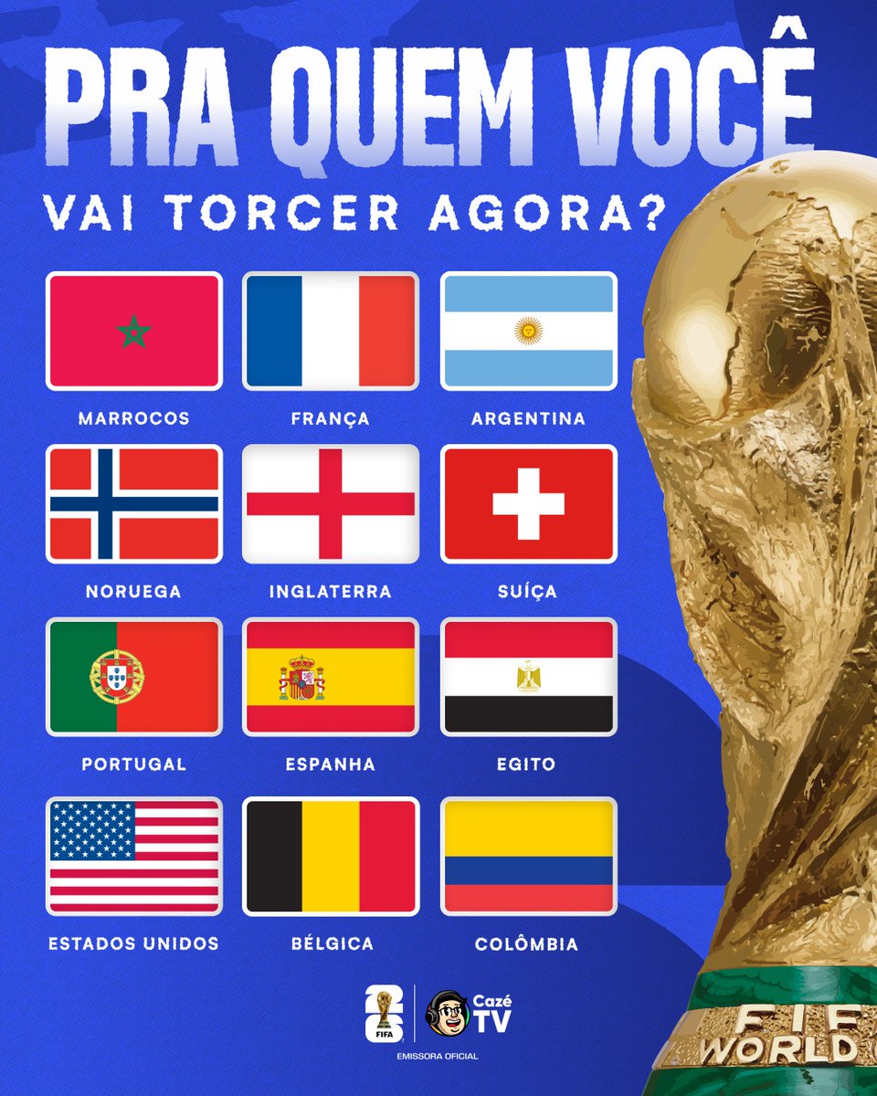 papironew's tweet photo. 🏆🏆 Agora sua torcida vai pra qual seleção comentar aí ... https://t.co/CCVlFADxWJ