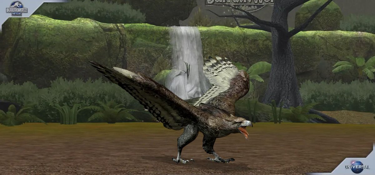 DiscordGod1's tweet photo. @JWorldTheGame Ludia, please change both the Haast's Eagle and its hybrid Poukaidei from Pterosaur to Savannah class instead. JWTG needs more species in the Cenozoic region, especially those which are strong enough to counter Dilophoboa &amp; Hydraboa. PS: import all four of these animals from JWA. https://t.co/L4tZgriKyc
