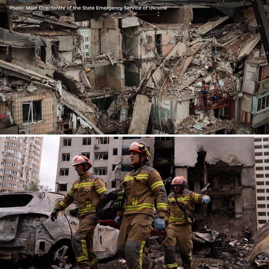 Leleka_FDN's tweet photo. Another devastating night for Kyiv.
Russia struck the city with missiles and drones.
💔 19 people killed in Kyiv and the Kyiv region
🚑 60+ injured, including 7 children
Rescuers are still searching the rubble.
🕯️ Eternal memory to the victims.
#KyivUnderAttack https://t.co/aJLKUCkv5U