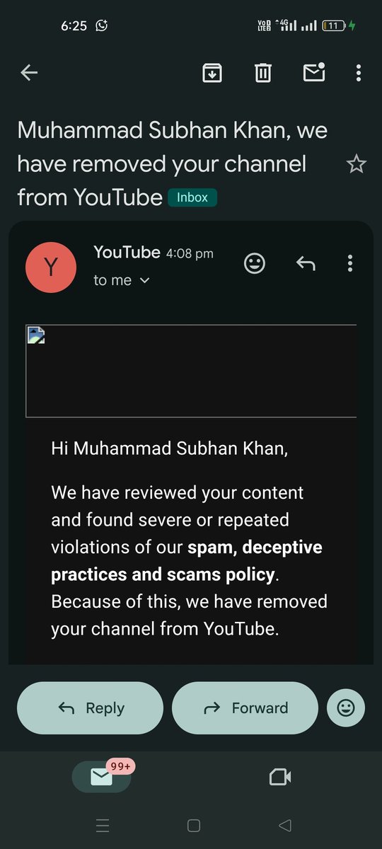 saadkhanskk's tweet photo. Hi @TeamYouTube,

My YouTube channel (@megnumyt) with 720K+ subscribers was suddenly terminated for "Spam, Deceptive Practices and Scams." I believe this is a mistake.

I create original 2D animation content with my own editing, storytelling, and voiceovers. I have never intentionally uploaded spam or scam content.

My channel was previously compromised, which may have triggered this action. I've already submitted an appeal and respectfully request a manual review by a human reviewer.

This channel represents years of hard work and my livelihood. Please help. 🙏

#YouTube