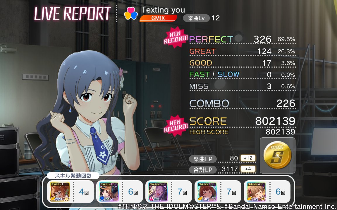 Texting you 6MIXのライブレポート #ミリシタ