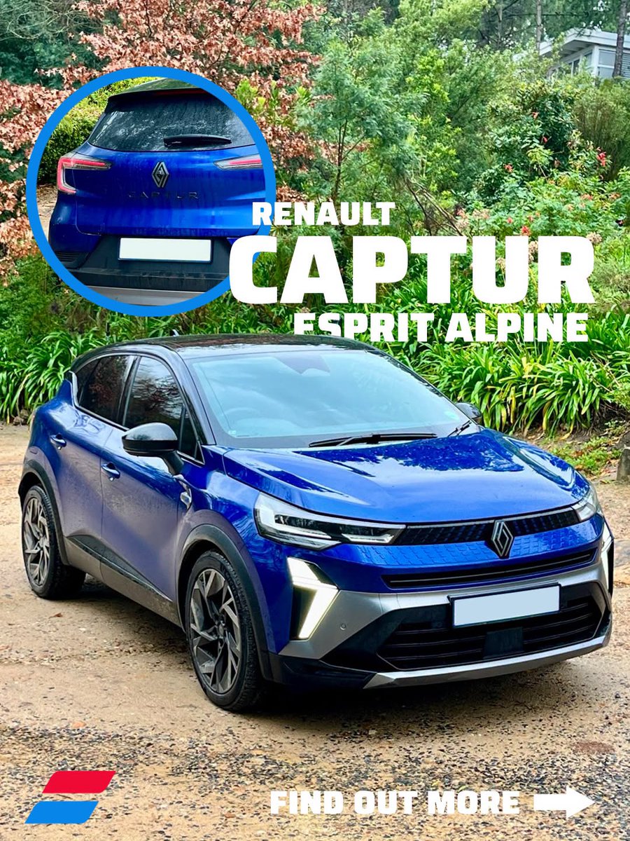 AutoTraderSA's tweet photo. Swipe through to see how the new Renault South Africa Captur 1.3T Esprit Alpine balances a sporty, planted stance with sharp, deliberate design choices from front to back.
Which detail is your favorite? π
#RenaultCaptur #EspritAlpine #CarDesign #autotradersa
@Renault_SA https://t.co/OkIgJlL6iG