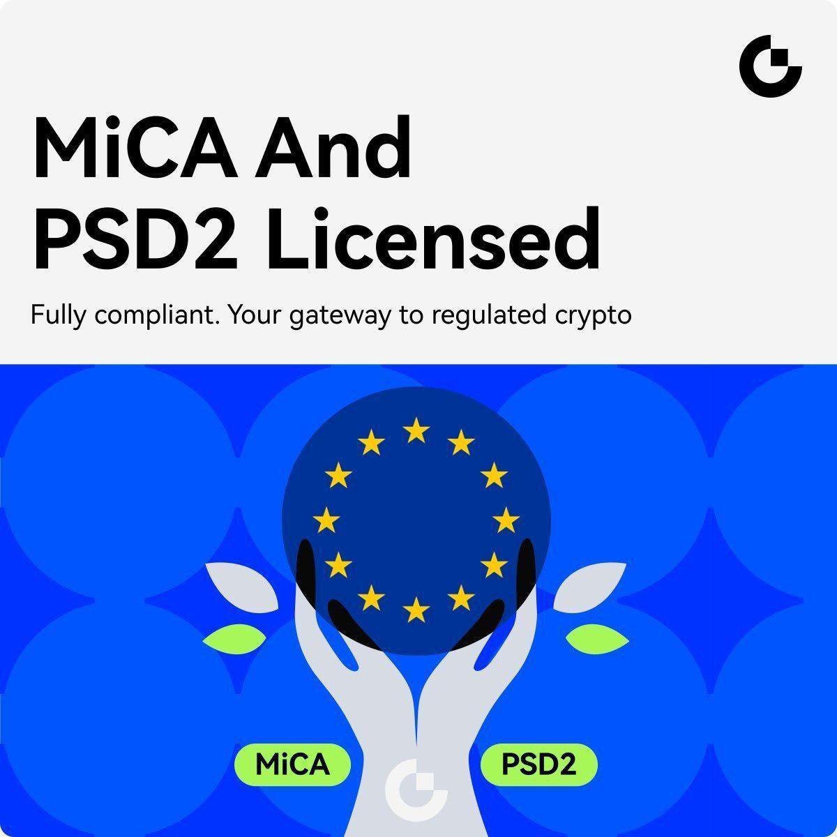 erikan_id's tweet photo. 🇪🇺 As MiCA rolls out, compliance is becoming a key factor when choosing a crypto exchange.

Gate EU stands out with:
✅ MiCA Licence
✅ PSD2 Licence

Compared with many global exchanges, Gate EU also offers:

✔ Competitive 0.1% Spot Fees
✔ 269 Spot Trading Pairs
✔ Convert
✔ Staking

New users can also receive:
🎁 Up to 10% Cashback
💰 Up to 500 USDC Rewards
👉 https://t.co/vKopMXNZ3r

 Register through my referral link and enjoy an extra 20% trading fee rebate👇
https://t.co/cjjoJ9xMMH

#MiCA #CryptoCompliance