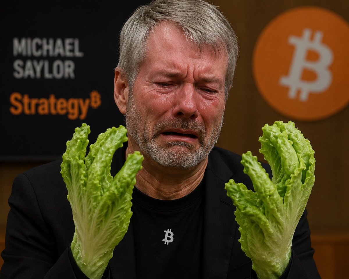 Lisergio's tweet photo. @saylor @emmettgallic Venda um rim mão de alface 🥬 https://t.co/hRO9Pvt5HA