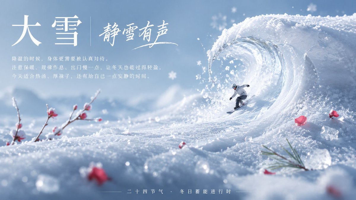 xiaoxiaodong's tweet photo. GPT2 x 节气 x ppt x 批量 x 美学提示词

这组主创意，随便一延展，就是10张，不同节气的海报

发朋友圈，发客户，从此再也不缺素材

某种意义上，上个月我发布的6k多组提示词

全部可以这样添加：批量佐料后 疯狂使用

好喜欢这组的创意和配色

而更喜欢，我每组提示词都可以这么使用

无限的可能，无限的美学，无限的快乐！！

等会再测试几组提示词，展示给大伙

广告公司，要常做ppt或者图片无聊的伙伴，我真是为你们而生的人，哈哈哈。

本次提示词在图一ALT属性中。