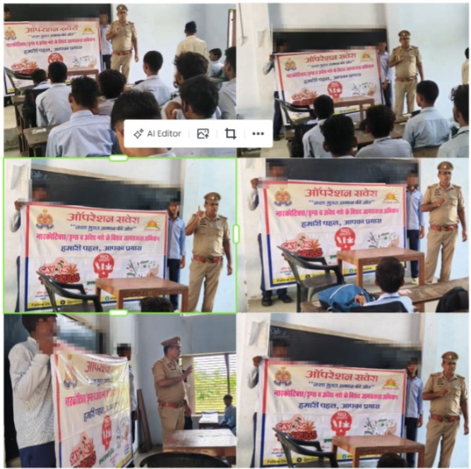 PoliceShamli's tweet photo. #spshamli के निर्देशन में #ShamliPolice द्वारा #OperationSavera के तहत नशा मुक्ति जागरूकता कार्यक्रम आयोजित। #UPPolice
@dgpup
#PoliceForPeople #NashaMuktBharat
@adgzonemeerut
@digsaharanpur https://t.co/UAzr7xt7Mf