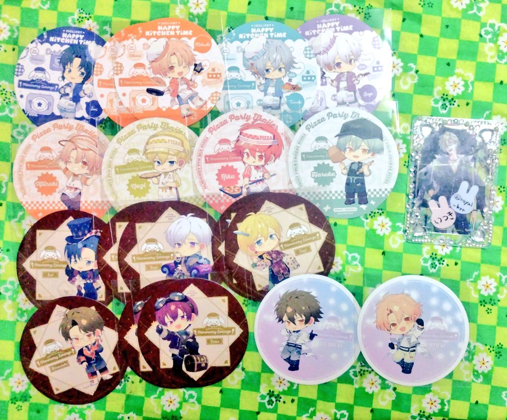 royal_krr's tweet photo. 【交換/譲渡】アイドリッシュセブン アイナナ アニカフェ
 #trいつ
【譲】
*一織､三月､環､*壮五､ナギ､陸､龍之介､百､*悠､トウマ､巳波

【求】
●1枚目､4枚目…定価お譲り､異種大和虎於
●ステッカー…記念日24大和百＞他弾大和虎於
●コースター…記念日24百1＞🌈🍕百千各1＞大和虎於 https://t.co/WAHO46BLkK