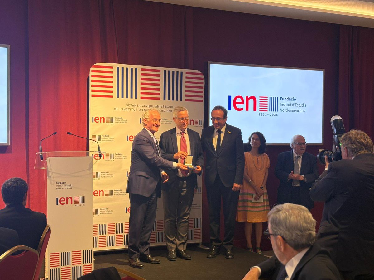 joseprull's tweet photo. L'IEN celebra 75 anys construint ponts entre Catalunya i els Estats Units. El que va començar com una escola d'anglès és avui un espai d'intercanvi cultural i institucional.

Enhorabona a Joan Massagué, Premi Kennedy 2026, per una trajectòria de recerca científica excepcional. https://t.co/oT0DFvgA9m