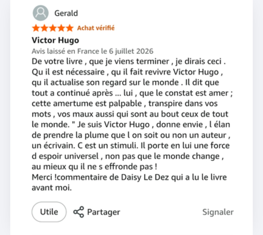RdeGarance's tweet photo. Merci infiniment à @ledezdaisy pour ce commentaire sur Amazon.

C'est un commentaire "achat vérifié" contrairement aux commentaires qui font 3000 mots, qui sont écrits avec chat gpt et qui sont purement destinés à me nuire. 

#bookstagramfrance #amazonfrance #commentaireamazon https://t.co/oMcjS28saw