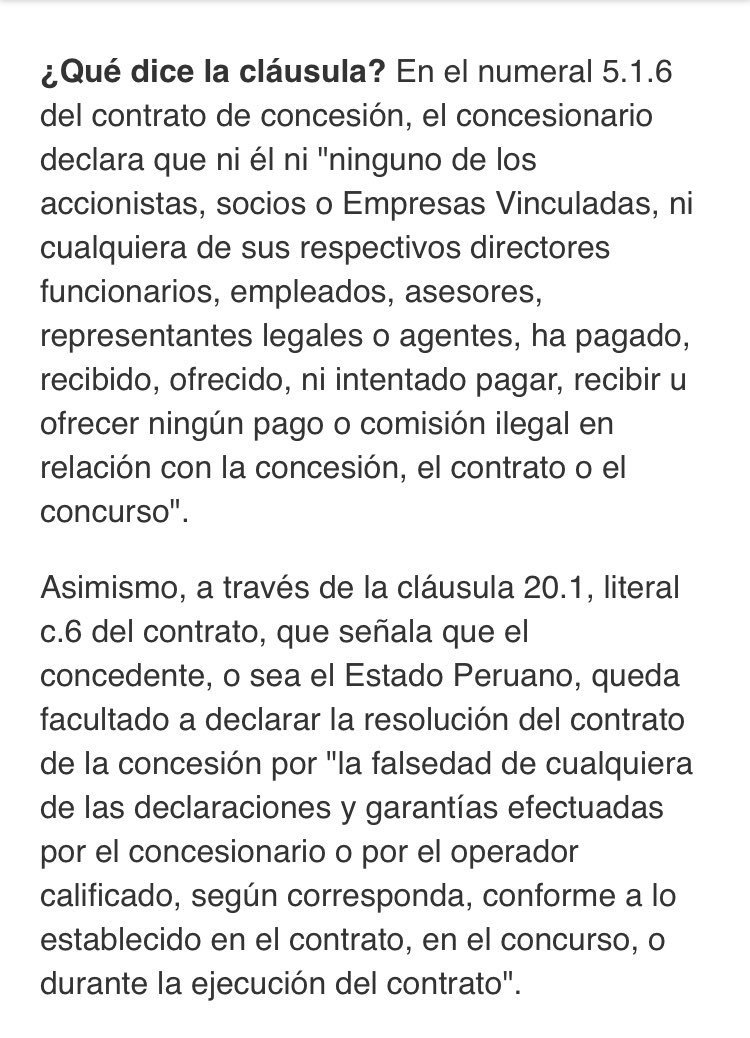 johanalad's tweet photo. @peru21noticias Hace más de 9 años se inició la investigación al expdte. Él siempre colaboró en todo momento y respetando la ley. En su gob se creó la cláusula anticorrupción 👇.
ODB denunció que fueron  presionados para mentir 👇 y dañar al expdte.
Se dió beneficio a los corruptos 👇. https://t.co/LhyTu7aTbE