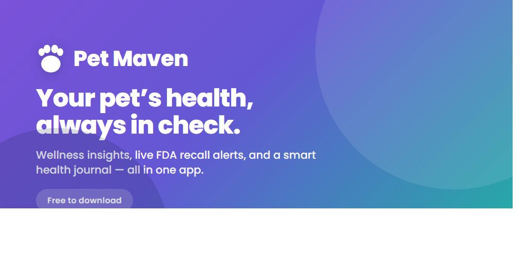 MillerTL66's tweet photo. Pet Maven is live on Google Play. 🐾

Breed-specific wellness insights, a smart health journal, med reminders — and live FDA recall alerts that are free forever, even if you never subscribe.

Built by pet owners, for pet owners.

14-day free trial → https://t.co/Tw8xxhvlVf https://t.co/aiB7peDSzp