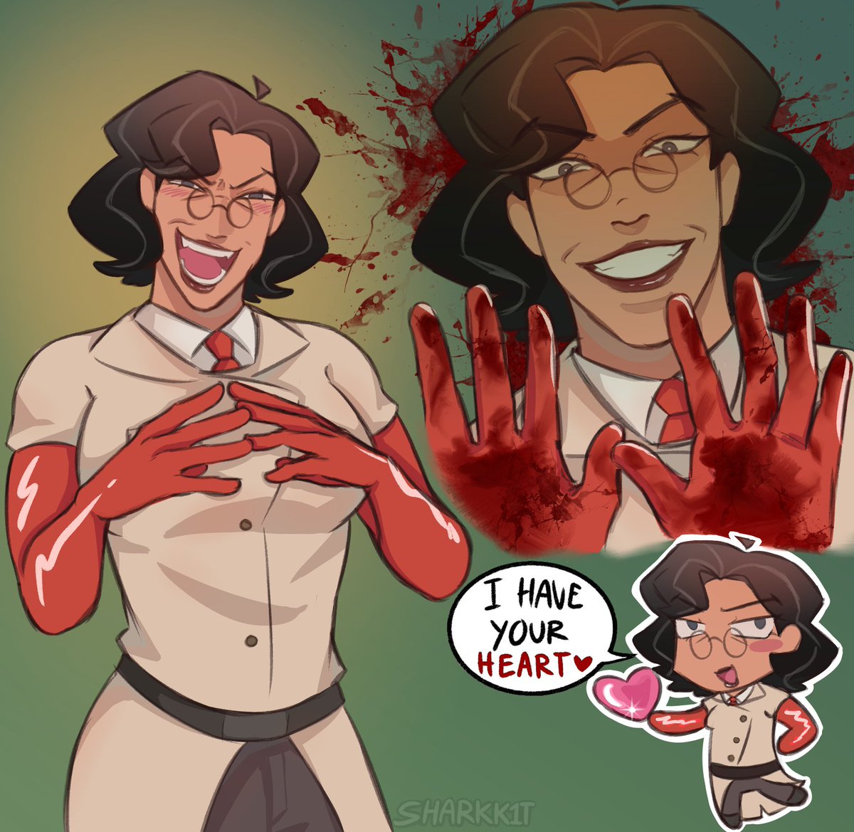 S_SHARKK1T's tweet photo. Fem Medic 
Of all the redesigns I did, this one is my favorite
#tf2medic https://t.co/DhfVrw1TSP