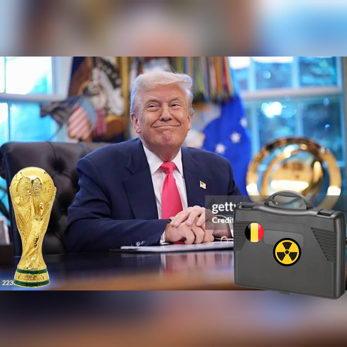masyoda09's tweet photo. Corruption et pression de la maison Blanche (qui est tachée de merde soyons honnêtes) avec un tâcheron de Président qui se fait une gloriole de faire plier tout ce qu'il touche #FIFACorruptiCup2026 #cheater https://t.co/apfIPawCND