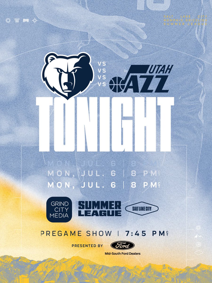 memgrizz's tweet photo. 𝐆𝐚𝐦𝐞 ✌️ in SLC 

📺 https://t.co/5OG8md87nK
🕗 8 PM 
🆚 @utahjazz https://t.co/zlTdcL7Np7