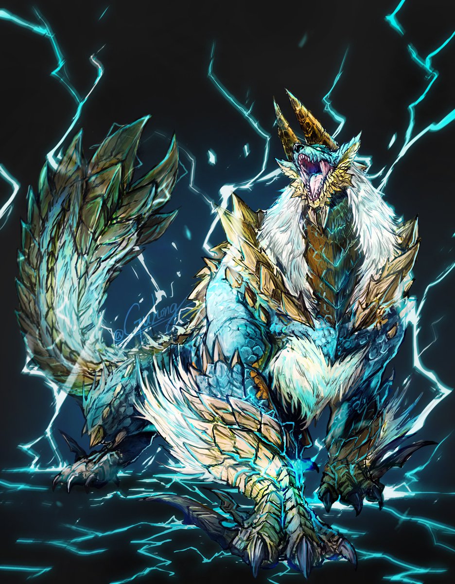 GuHong706's tweet photo. 雷狼竜
 #monsterhunter https://t.co/oJ4Bp3SvHn