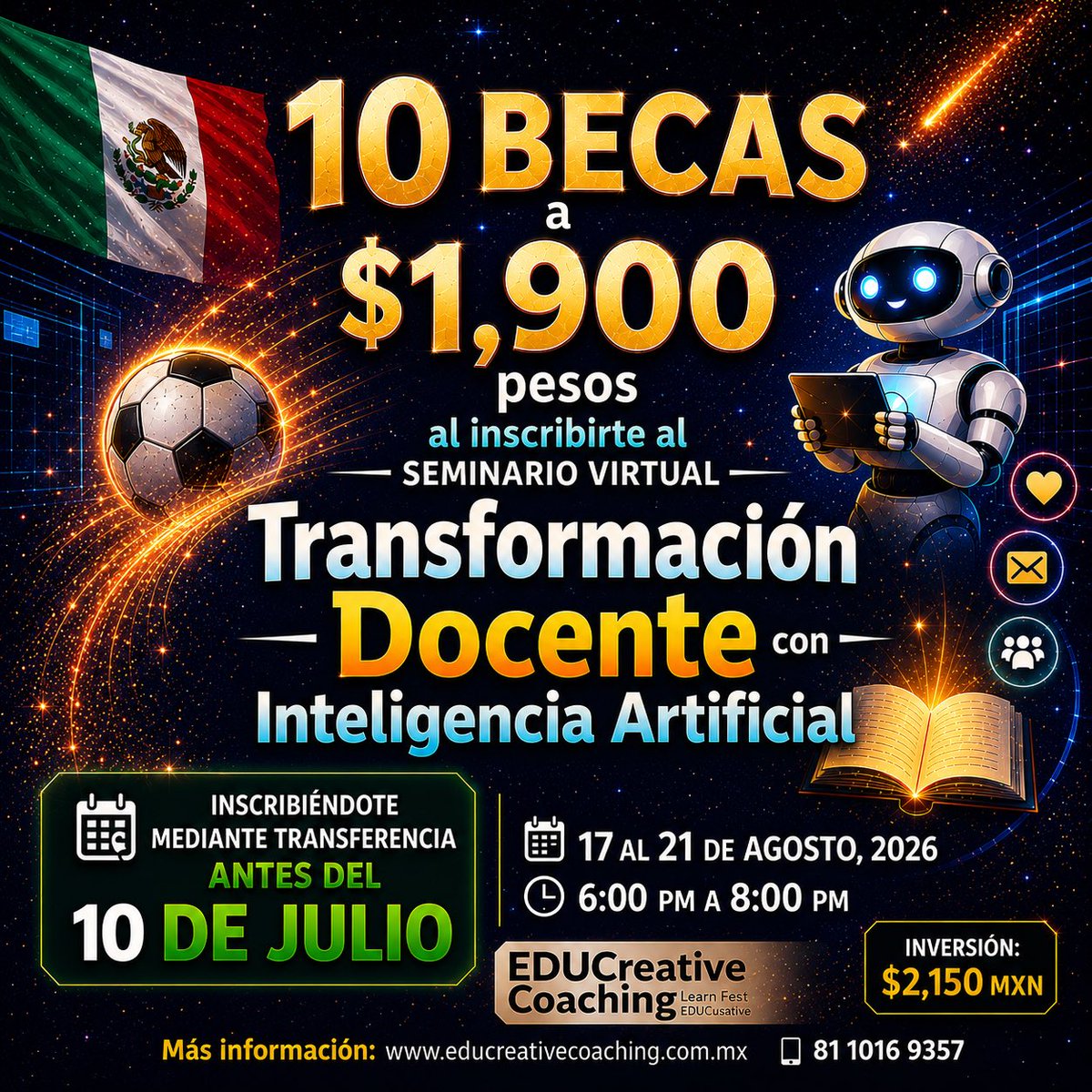 educreativas's tweet photo. ¡Contáctame para tu inscripción!
albertovaldes@me.com https://t.co/D9ivNcRsGs