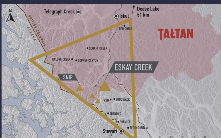 Tablesalt13's tweet photo. ‼️NEW 

BC government (backed by Ottawa) is in the process handing over Aboriginal title and veto power to over 11% of British Columbia to the Tahltan Nation (pop. ~2,444). 

With NO NEED to prove their case in court. 

Total contained metal value of C$1.28 trillion. https://t.co/wesUvTUpx1