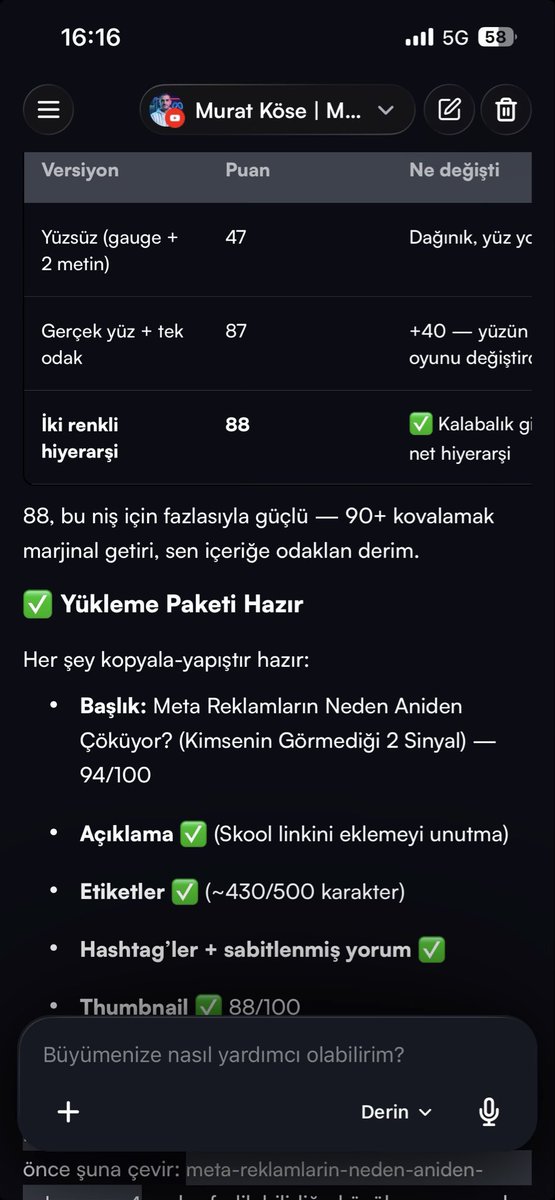 Murat Köse | Meta Reklam Atölyesi tweet media