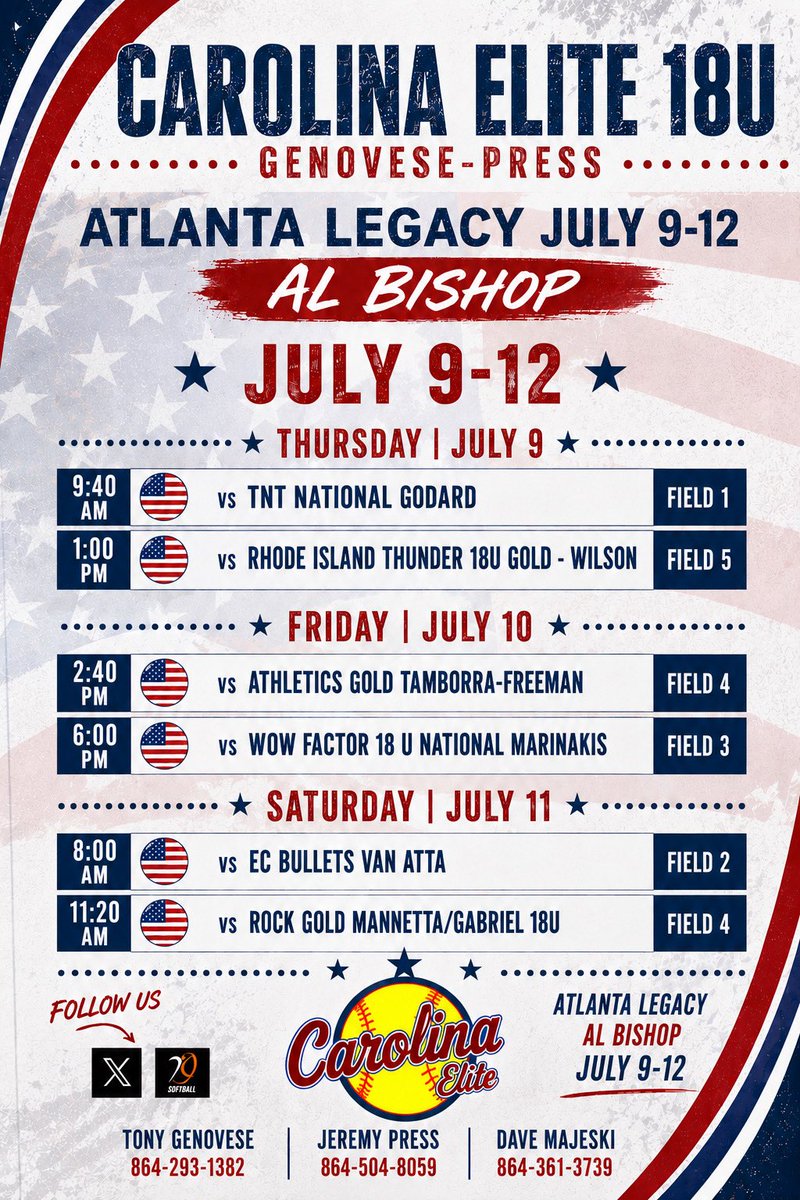 VivianWhit26's tweet photo. Great weekend at the East Coast Explosion this weekend. My team @scgenovese went 6-1 and made it to the championship game which was cut short due to weather. I pitched all 7innings of the semi-final game win vs a very good Team NC-Bowman team. 
Can't wait for ATL Legacy this week https://t.co/6uDsyZjWdM