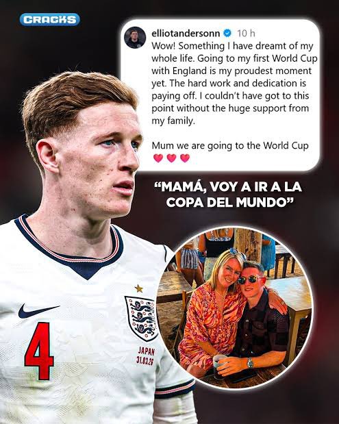 nffc_uruguay's tweet photo. Si Inglaterra gana el Mundial, me voy a poner feliz por él. Se lo Merece Elliot Anderson 👏🏻🥹 https://t.co/xW46uKyBos