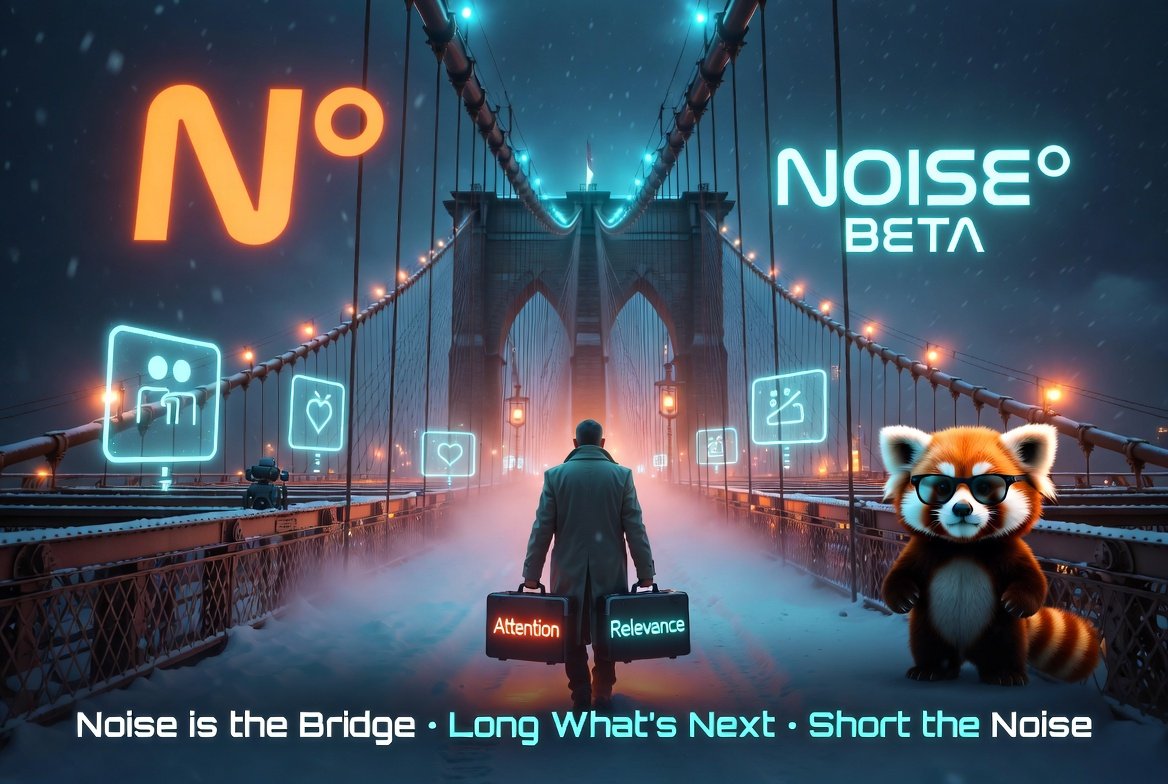 Apexnmk6's tweet photo. In Bridge of Spies, one man trades secrets on a frozen bridge with no trust

Noise is our bridge- for signals, not spies

Feeds are the new Iron Curtain
Real discovery is traded here

New trends live: Snap Specs, Humanoid Robots, Dopamine Sites

Stay relevant 
@noise_xyz https://t.co/QhqKJgWrBr