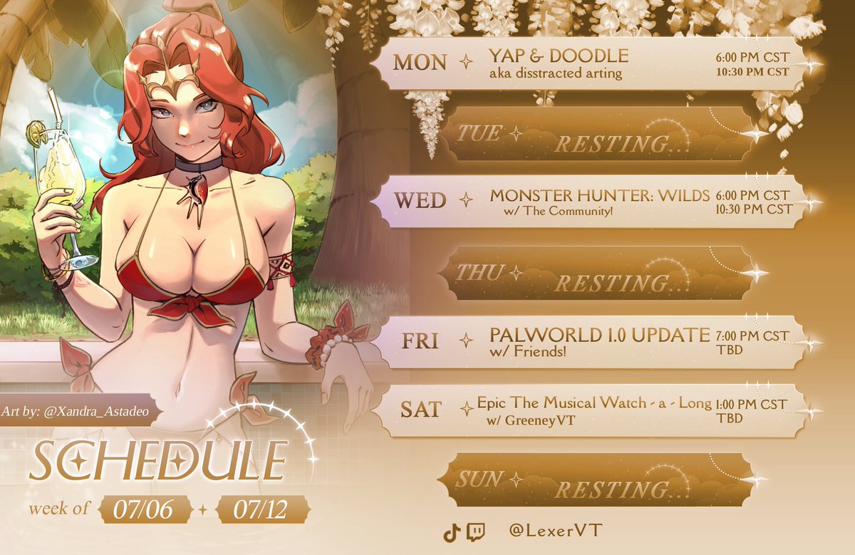 ArtByLexer's tweet photo. Yes I am well and truly back! I missed you guys bunches so lets have a super fun time this week! 💛

🎨/ @Xandra_Astadeo https://t.co/w31RG198yz