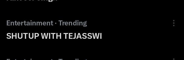 sweetugirl_'s tweet photo. Yeah 🥳 Trending on entertainment media 

SHUTUP WITH TEJASSWI

#TejasswiPrakash #TejRan https://t.co/iL52eWcXiW