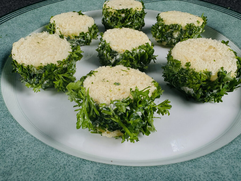 GGoodtaste's tweet photo. “Onion Rings” James Beard Style is a great choice for #MeatlessMonday . A riff on a James Beard classic recipe. These thin fresh onion sandwiches are nestled between soft brioche rounds & rolled in bright green parsley. Find these and other inspired #recipes on the blog now. https://t.co/1JeuC24yqC