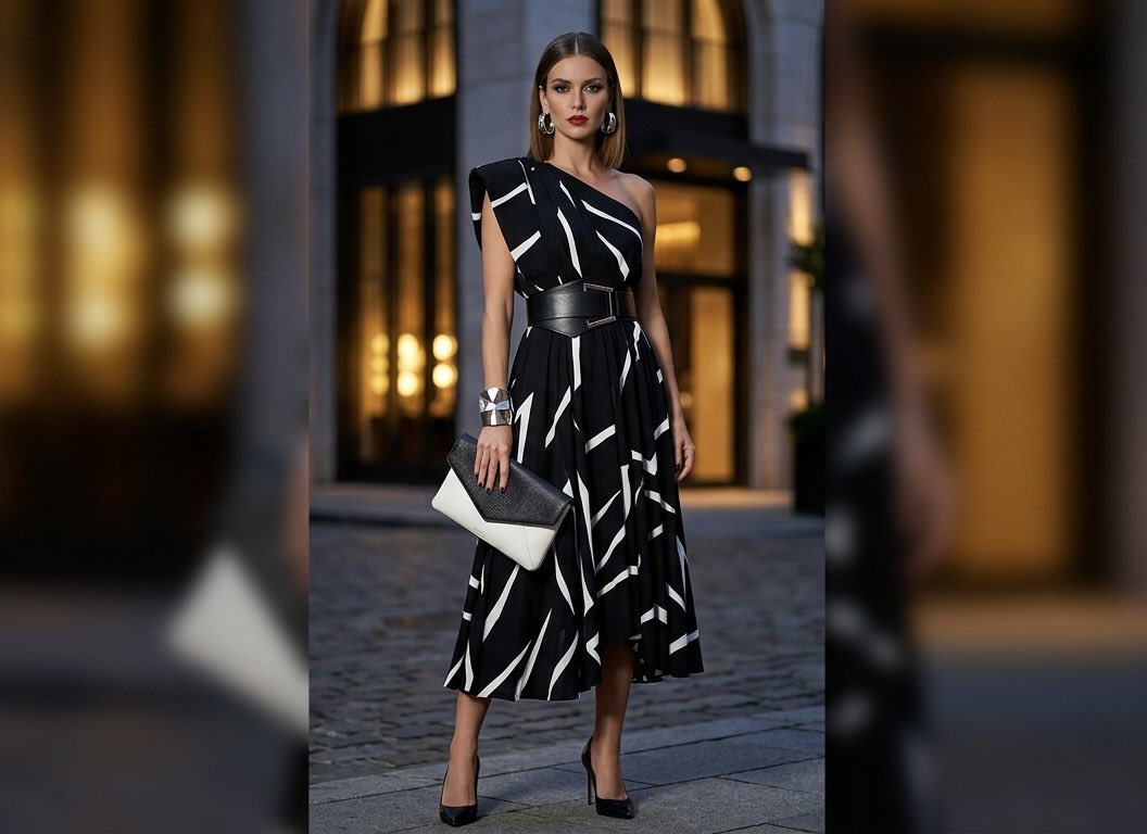 trendyxstyle's tweet photo. A classic pairing that never fades. Black and white, elevated with bold texture and effortless confidence. Timeless style, redefined. 🖤✨ #FashionIcon #MinimalistStyle #NightOut #WomensWear https://t.co/4seUeEtJV2