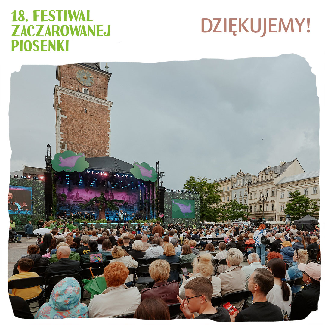 DymTeam's tweet photo. 18. Festiwal Zaczarowanej Piosenki organizowaliśmy we współpracy z Krakowskim Biurem Festiwalowym. Serdecznie dziękujemy wszystkim pracownikom KBF za dobrą współpracę 💚
Cieszymy się na kolejne edycje festiwalu, licząc na dalsze wspólne działania.
#zaczarowana2026 #KBF https://t.co/SRNWVIh49H