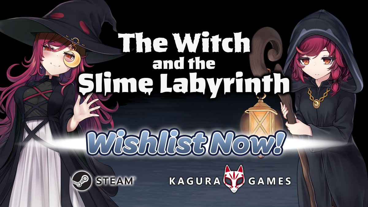 KaguraGames's tweet photo. We're delighted to reveal that we will be releasing The Witch and the Slime Labyrinth by Laboratelier (@laboratelier)! Prepare for the release by checking out the game and adding it to your wishlist!

Store: https://t.co/f2LYeyLked
Steam: https://t.co/v4sJATetSw https://t.co/DctWtHUJdi