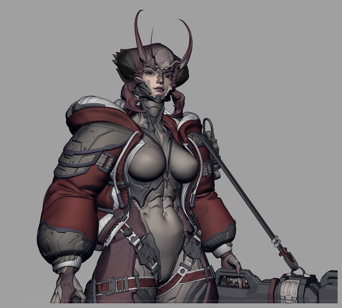Lutumo_ddd's tweet photo. Thank you, X community, for the warm welcome! ❤️
Here's another insect-inspired character: "Red Ant" 🐜
#3Dart #ZBrush #Sculpting https://t.co/Otl3DToWMp