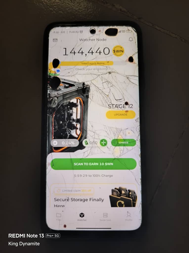 Dahboss01's tweet photo. Flourishing with my Watcher Node account at level 19. @DeNetPro storage network, live from Nigerian #WatchersEverywhere https://t.co/XbDAtBd6pJ