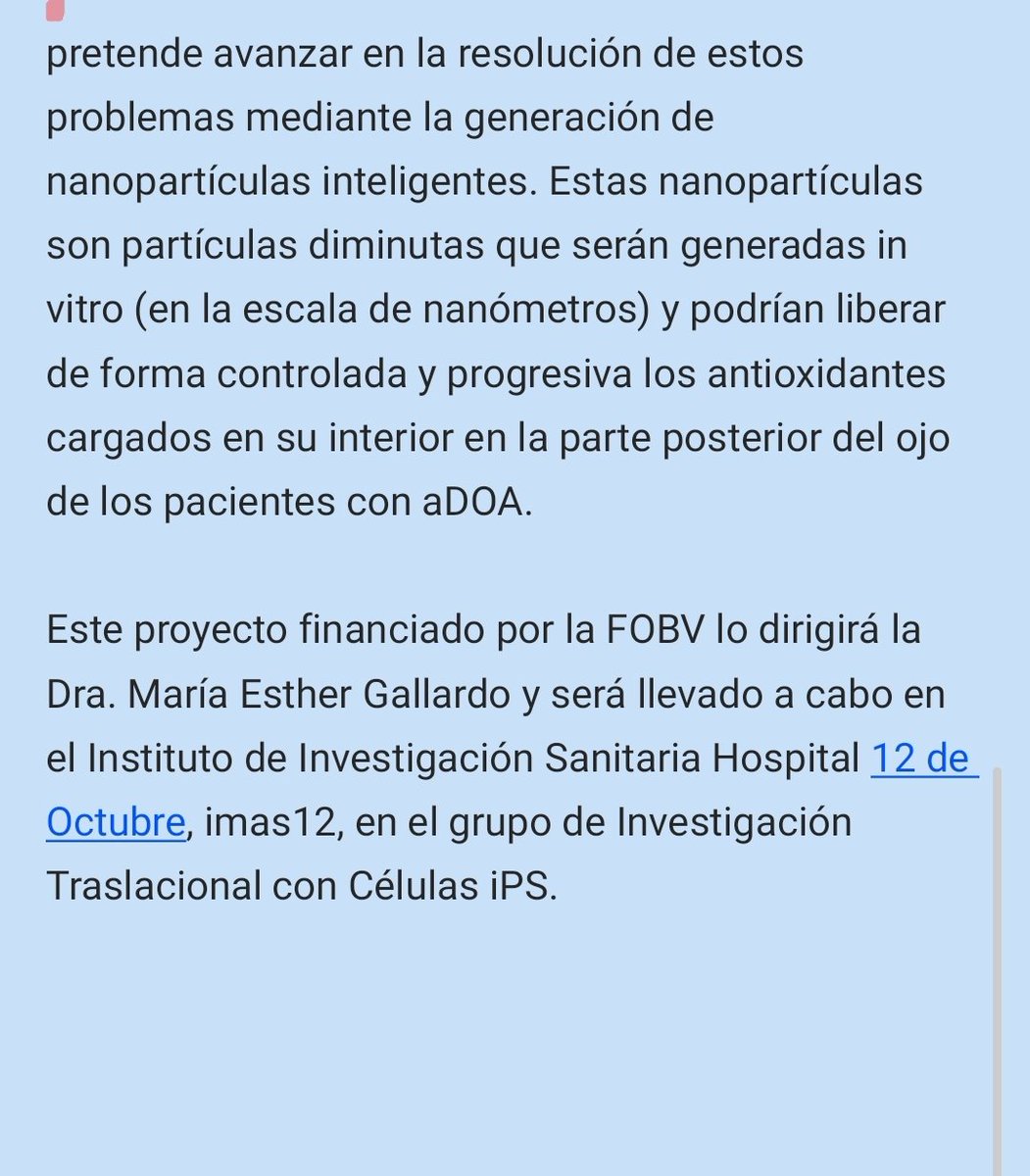 Asanol's tweet photo. ✅🗞📰ASANOLTICIAS 📰🗞✅

ℹ️📑 Desde la Junta Directiva compartimos una noticia que, aunque no está directamente relacionada con la neuropatía óptica de Leber, consideramos relevante y esperanzadora para toda nuestra comunidad

📎❗️(ADJUNTAMOS 4 DIAPOSITIVAS con TODA LA INFO) https://t.co/igLJydwMfT